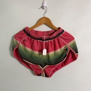 NWT Aviator Nation Aztec Serape Tulum Jogger Shorts Medium